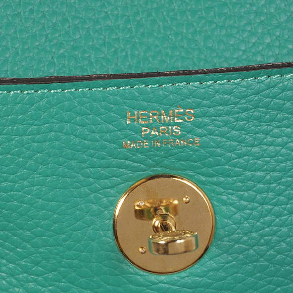Hermes Lindy 30CM Havanne Handbags 1057 Green Leather Golden Hardware Hermes Lindy 30CM Havanne Handbags 1057 Green Leather Golden Hardware