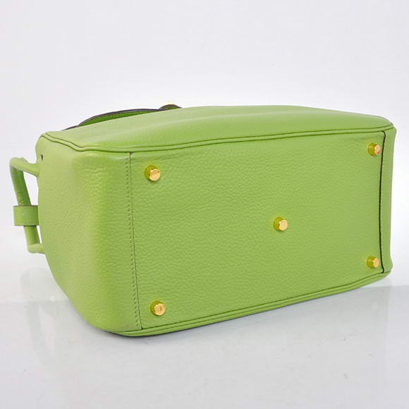Hermes Lindy 30CM Havanne Handbags 1057 Light Green Leather Golden Hardware Hermes Lindy 30CM Havanne Handbags 1057 Light Green Leather Golden Hardware