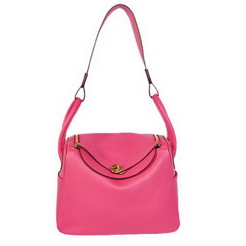 Hermes Lindy 30CM Havanne Handbags 1057 Peach Leather Golden Hardware Hermes Lindy 30CM Havanne Handbags 1057 Peach Leather Golden Hardware