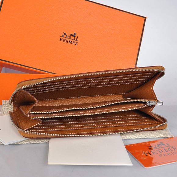 Hermes Evelyn Long Wallet Zip Purse A808 Camel Hermes Evelyn Long Wallet Zip Purse A808 Camel
