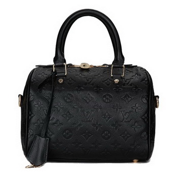 Louis Vuitton Monogram Empreinte Speedy Bandouliere 25 M40762 Black Louis Vuitton Monogram Empreinte Speedy Bandouliere 25 M40762 Black