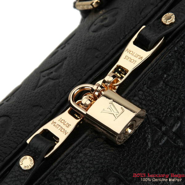 Louis Vuitton Monogram Empreinte Speedy Bandouliere 25 M40762 Black Louis Vuitton Monogram Empreinte Speedy Bandouliere 25 M40762 Black