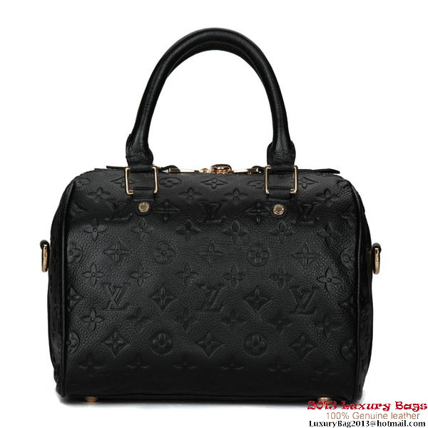Louis Vuitton Monogram Empreinte Speedy Bandouliere 25 M40762 Black Louis Vuitton Monogram Empreinte Speedy Bandouliere 25 M40762 Black
