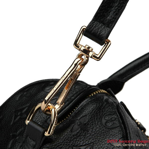 Louis Vuitton Monogram Empreinte Speedy Bandouliere 25 M40762 Black Louis Vuitton Monogram Empreinte Speedy Bandouliere 25 M40762 Black
