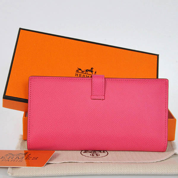 Hermes Bearn Wallet Original Smooth Leather Peach Hermes Bearn Wallet Original Smooth Leather Peach