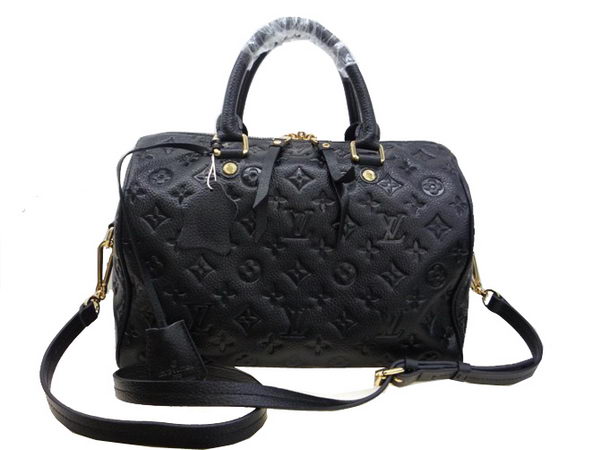 Louis Vuitton Monogram Empreinte Speedy 30 M40762 Black