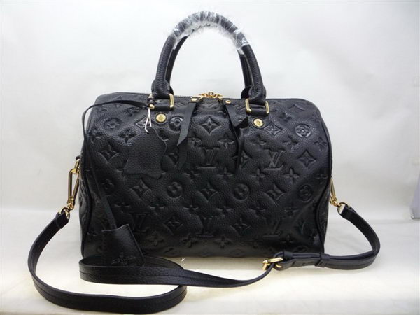 Louis Vuitton Monogram Empreinte Speedy 30 M40762 Black Louis Vuitton Monogram Empreinte Speedy 30 M40762 Black
