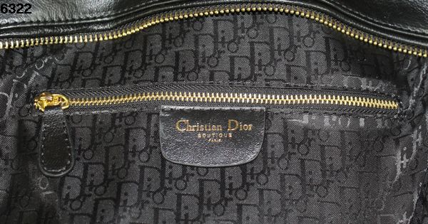 Christian Lady Dior Black Lambskin Bag 6322 Gold Christian Lady Dior Black Lambskin Bag 6322 Gold