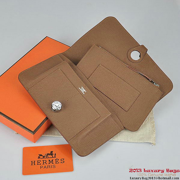 Hermes Dogon Wallet Travel Case H001 Brown Hermes Dogon Wallet Travel Case H001 Brown