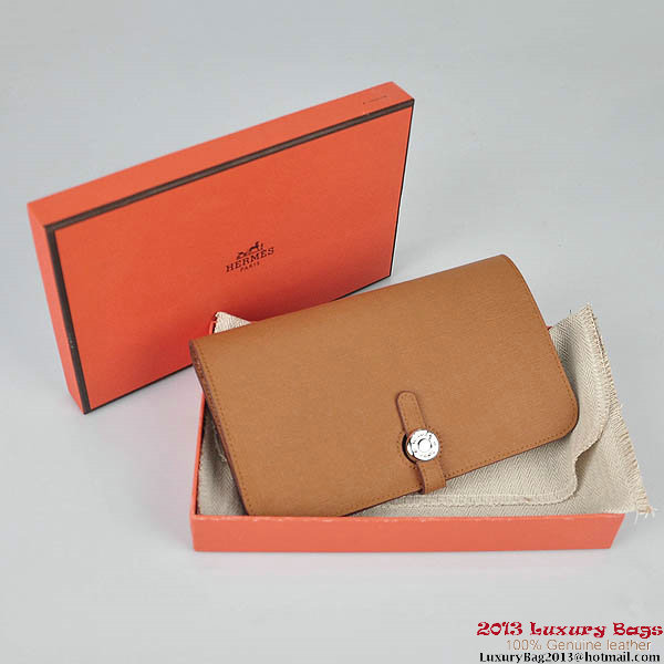 Hermes Dogon Wallet Travel Case H001 Camel Hermes Dogon Wallet Travel Case H001 Camel