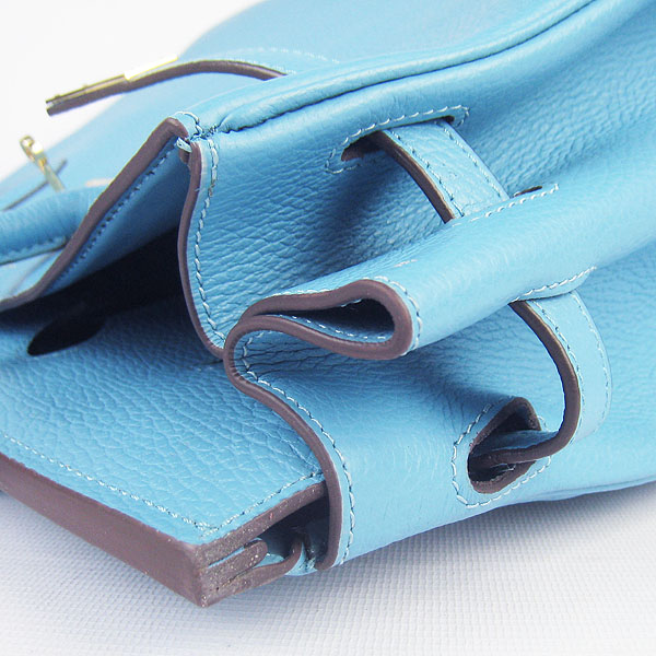 Hermes Birkin 40CM Togo Bag Light Blue 6099 Gold Hermes Birkin 40CM Togo Bag Light Blue 6099 Gold