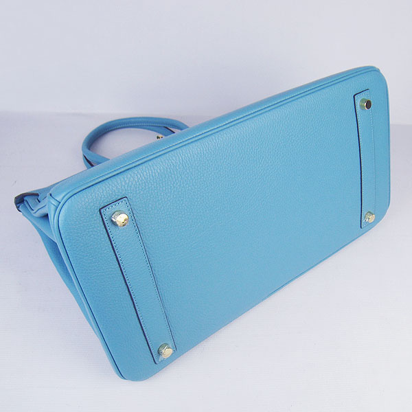 Hermes Birkin 40CM Togo Bag Light Blue 6099 Gold Hermes Birkin 40CM Togo Bag Light Blue 6099 Gold
