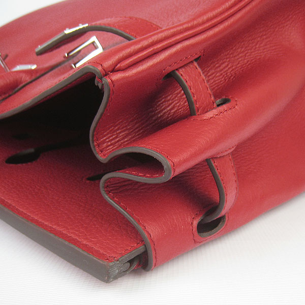 Hermes Birkin 40CM Togo Bag Red 6099 Silver Hermes Birkin 40CM Togo Bag Red 6099 Silver