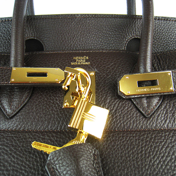 Hermes Birkin 6109 Togo Leather Bag Dark Coffee 42cm Gold Hermes Birkin 6109 Togo Leather Bag Dark Coffee 42cm Gold