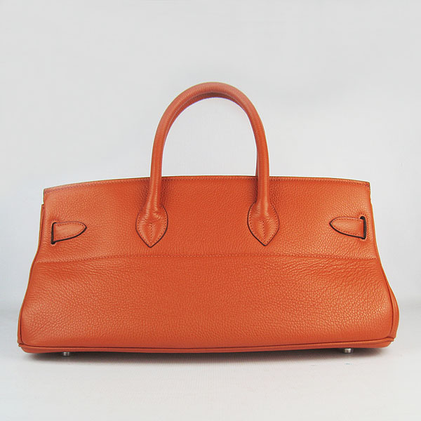 Hermes Birkin 6109 Togo Leather Bag Orange 42cm Silver Hermes Birkin 6109 Togo Leather Bag Orange 42cm Silver
