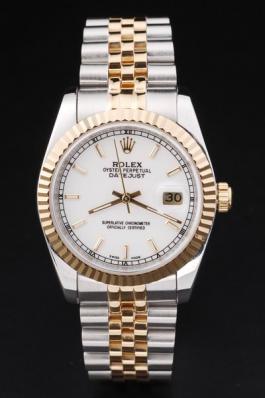 Rolex Datejust Golden&White Surface Men Watch-RD2366 Rolex Datejust Golden&White Surface Men Watch-RD2366