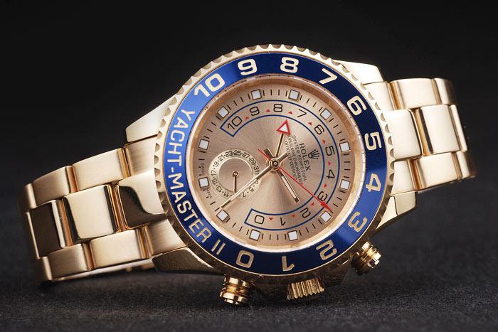 Rolex Yacht-Master II Blue Bezel&Golden Surface Watch-RY3339 Rolex Yacht-Master II Blue Bezel&Golden Surface Watch-RY3339