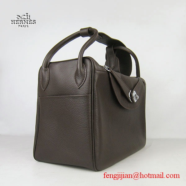 Hermes Women Shoulder Bag Dark Coffee 6208 Hermes Women Shoulder Bag Dark Coffee 6208