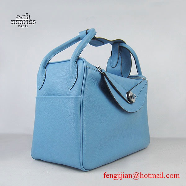 Hermes Women Shoulder Bag Light Blue 6208 Hermes Women Shoulder Bag Light Blue 6208