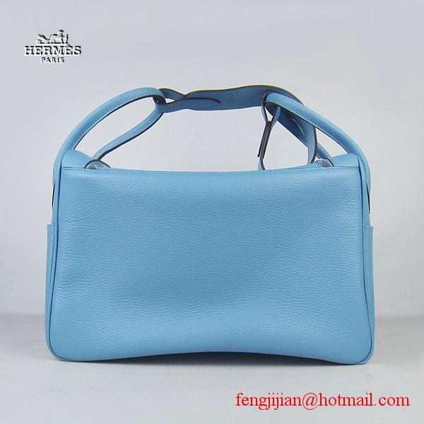 Hermes Women Shoulder Bag Light Blue 6208 Hermes Women Shoulder Bag Light Blue 6208