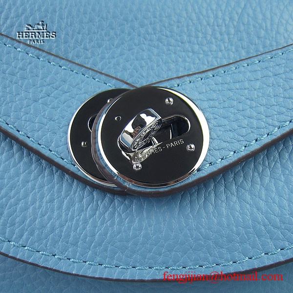 Hermes Women Shoulder Bag Light Blue 6208 Hermes Women Shoulder Bag Light Blue 6208
