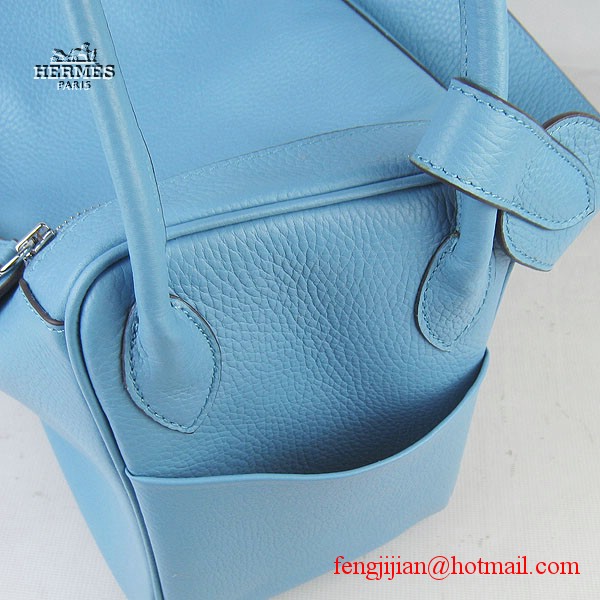 Hermes Women Shoulder Bag Light Blue 6208 Hermes Women Shoulder Bag Light Blue 6208