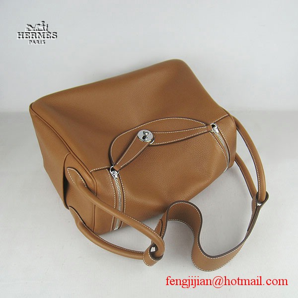 Hermes Women Shoulder Bag Light Coffee 6208 Hermes Women Shoulder Bag Light Coffee 6208