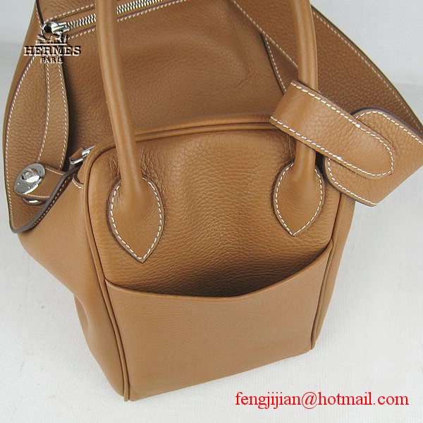 Hermes Women Shoulder Bag Light Coffee 6208 Hermes Women Shoulder Bag Light Coffee 6208