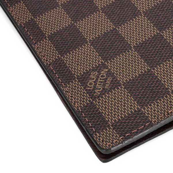 Louis Vuitton Damier Ebene Canvas Passport Wallet N60180 Louis Vuitton Damier Ebene Canvas Passport Wallet N60180