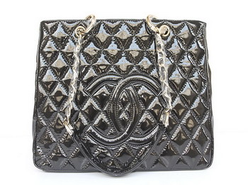 Chanel Quilted CC Tote Bag 35626 Black Chanel Quilted CC Tote Bag 35626 Black