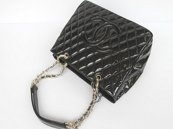 Chanel Quilted CC Tote Bag 35626 Black Chanel Quilted CC Tote Bag 35626 Black