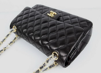 Chanel 2.55 Quilted Flap Handbag A1112 Black with Gold Hardware Chanel 2.55 Quilted Flap Handbag A1112 Black with Gold Hardware