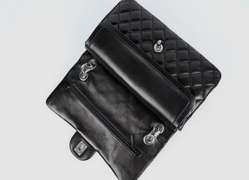 Chanel 2.55 Quilted Flap Handbag A1112 Black with Silver Hardware Chanel 2.55 Quilted Flap Handbag A1112 Black with Silver Hardware