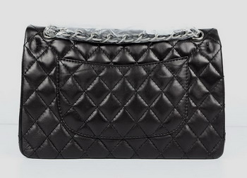 Chanel 2.55 Quilted Flap Handbag A1112 Black with Silver Hardware Chanel 2.55 Quilted Flap Handbag A1112 Black with Silver Hardware
