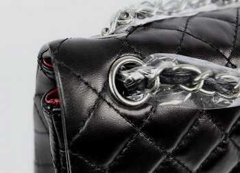 Chanel 2.55 Quilted Flap Handbag A1112 Black with Silver Hardware Chanel 2.55 Quilted Flap Handbag A1112 Black with Silver Hardware