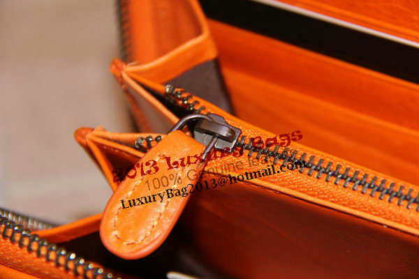Bottega Veneta Intrecciato Nappa Zip Around Wallet 17004 Light Orange Bottega Veneta Intrecciato Nappa Zip Around Wallet 17004 Light Orange