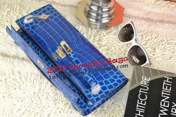 Hermes Kelly Clutch Bag Croco Leather K31 Royal Hermes Kelly Clutch Bag Croco Leather K31 Royal
