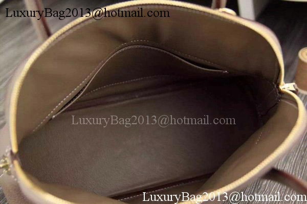 Hermes Bolide 37CM Calfskin Leather Tote Bag B1004 Grey Hermes Bolide 37CM Calfskin Leather Tote Bag B1004 Grey
