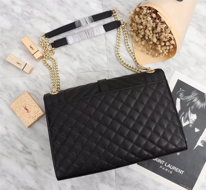 Yves Saint Laurent Cross-body Caviar leather Shoulder Bag 487256 black Yves Saint Laurent Cross-body Caviar leather Shoulder Bag 487256 black