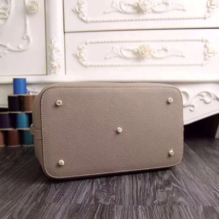 Hermes Toolbox Bag Original Togo Leather H3259 Light Grey Hermes Toolbox Bag Original Togo Leather H3259 Light Grey