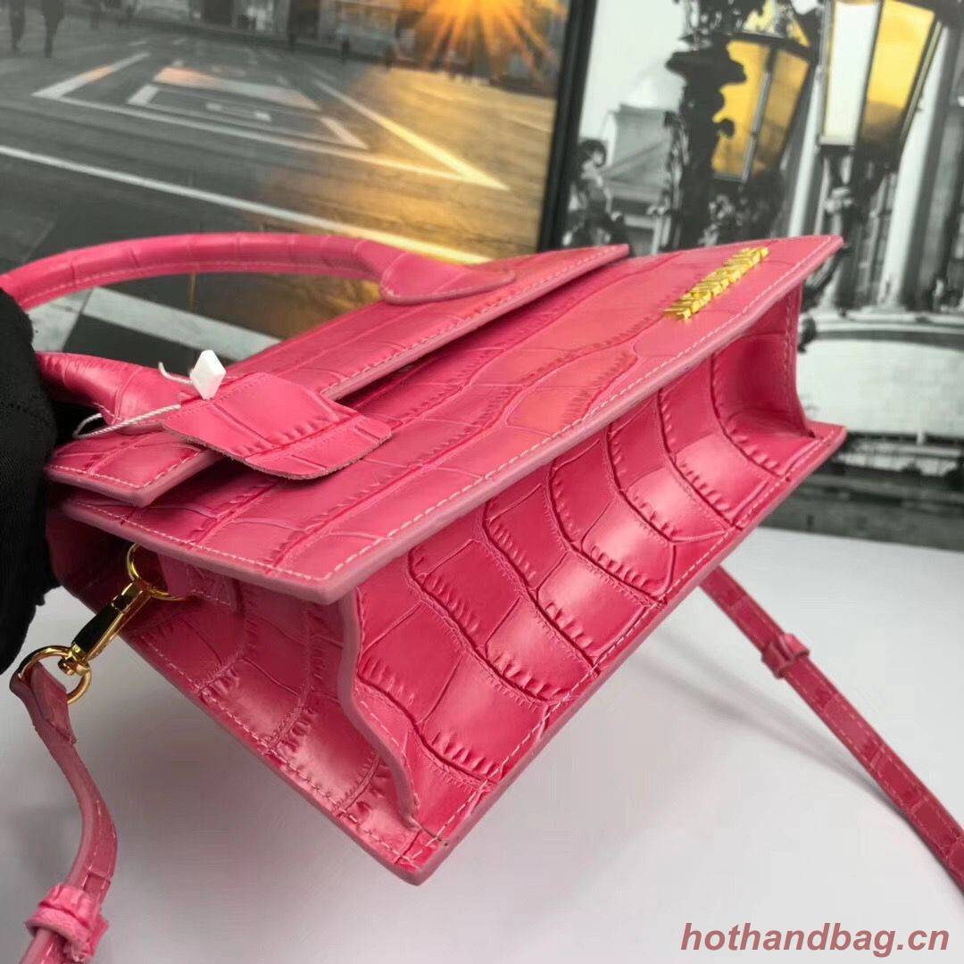 Jacquemus Original Leather Mini Top Handle Bag J8088 Rose Jacquemus Original Leather Mini Top Handle Bag J8088 Rose