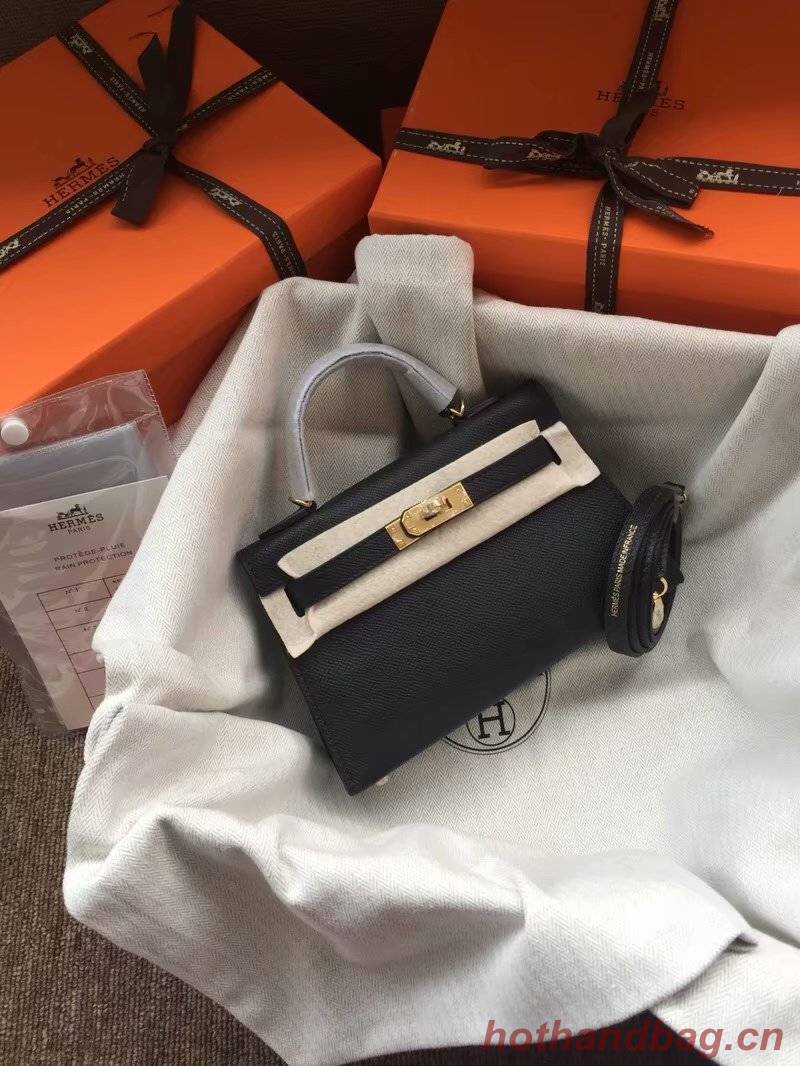 Hermes Kelly 19cm Shoulder Bags Epsom Leather KL19 Royal Blue Hermes Kelly 19cm Shoulder Bags Epsom Leather KL19 Royal Blue