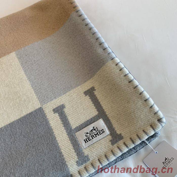 Hermes Lambswool&Cashmere Shawl&Blanket HMB00008 Hermes Lambswool&Cashmere Shawl&Blanket HMB00008