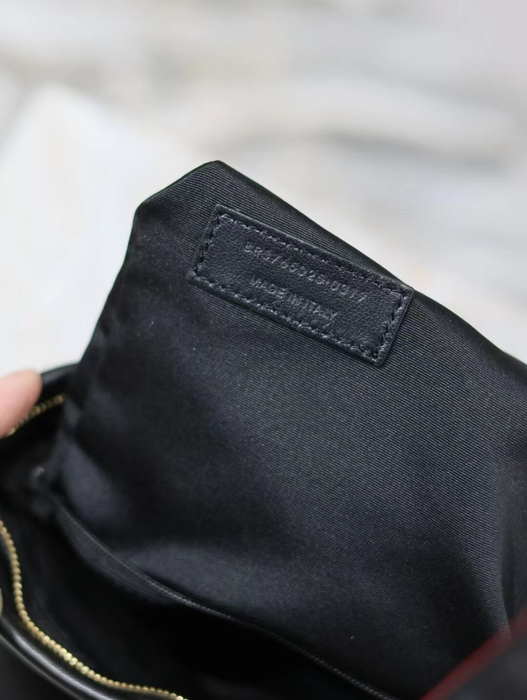 SAINT LAURENT CALYPSO SMALL POUCH IN LAMBSKIN 765025 black SAINT LAURENT CALYPSO SMALL POUCH IN LAMBSKIN 765025 black