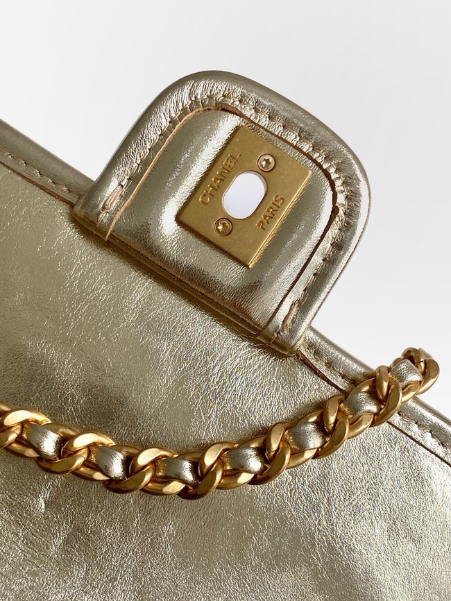Chanel Mini flap bag AS4797 gold