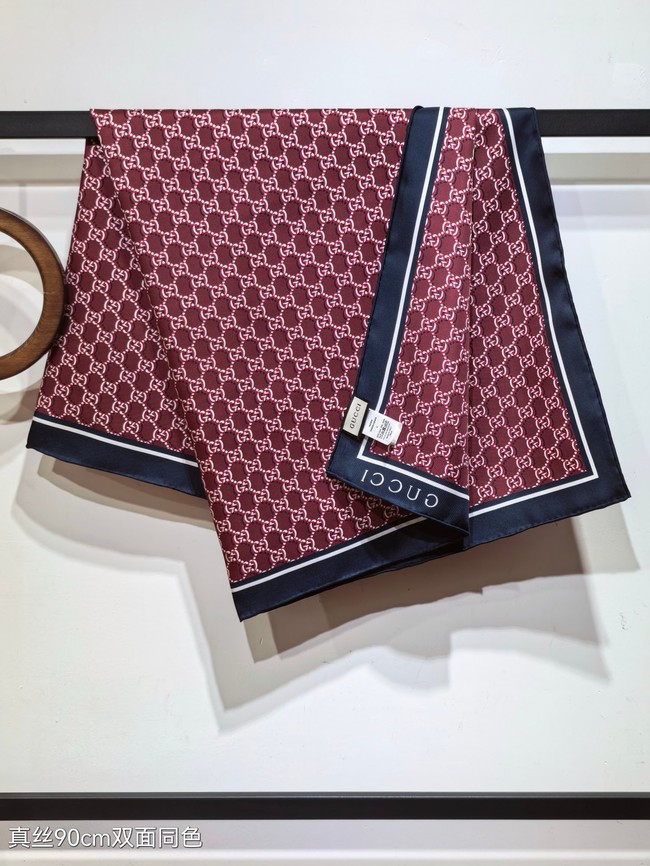 Gucci Square Scarf Silk Jacquard XT2892