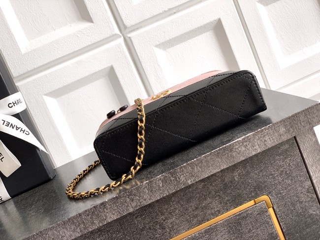 CHANEL Vanity with Chain AP5186 black&pink