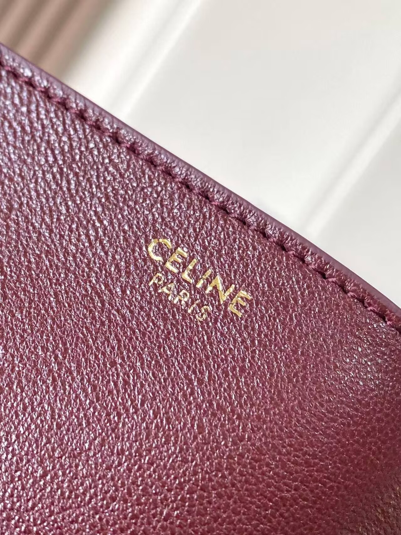 CELINE Original Leather Shoulder Bag C63201 Burgundy CELINE Original Leather Shoulder Bag C63201 Burgundy