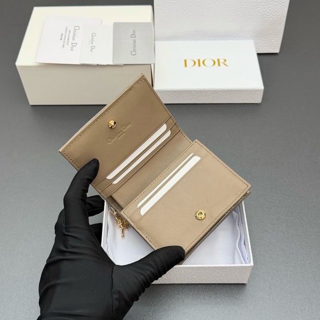 LADY DIOR LOTUS WALLET patent leather S0178 gray LADY DIOR LOTUS WALLET patent leather S0178 gray