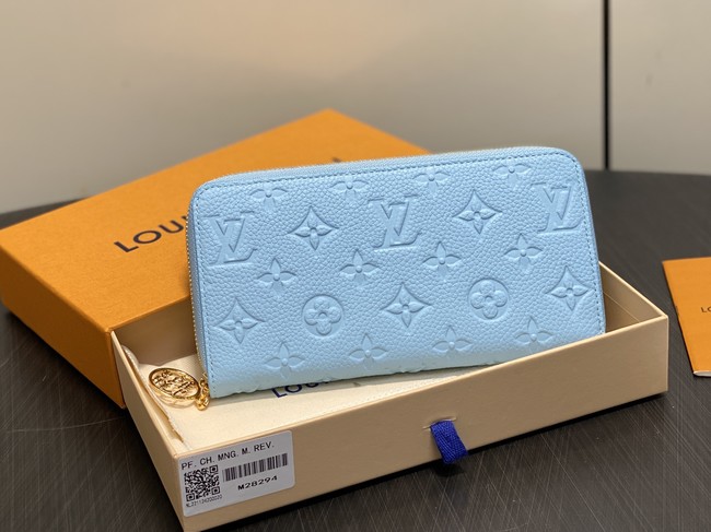 Louis Vuitton Zippy Wallet M27715 blue Louis Vuitton Zippy Wallet M27715 blue